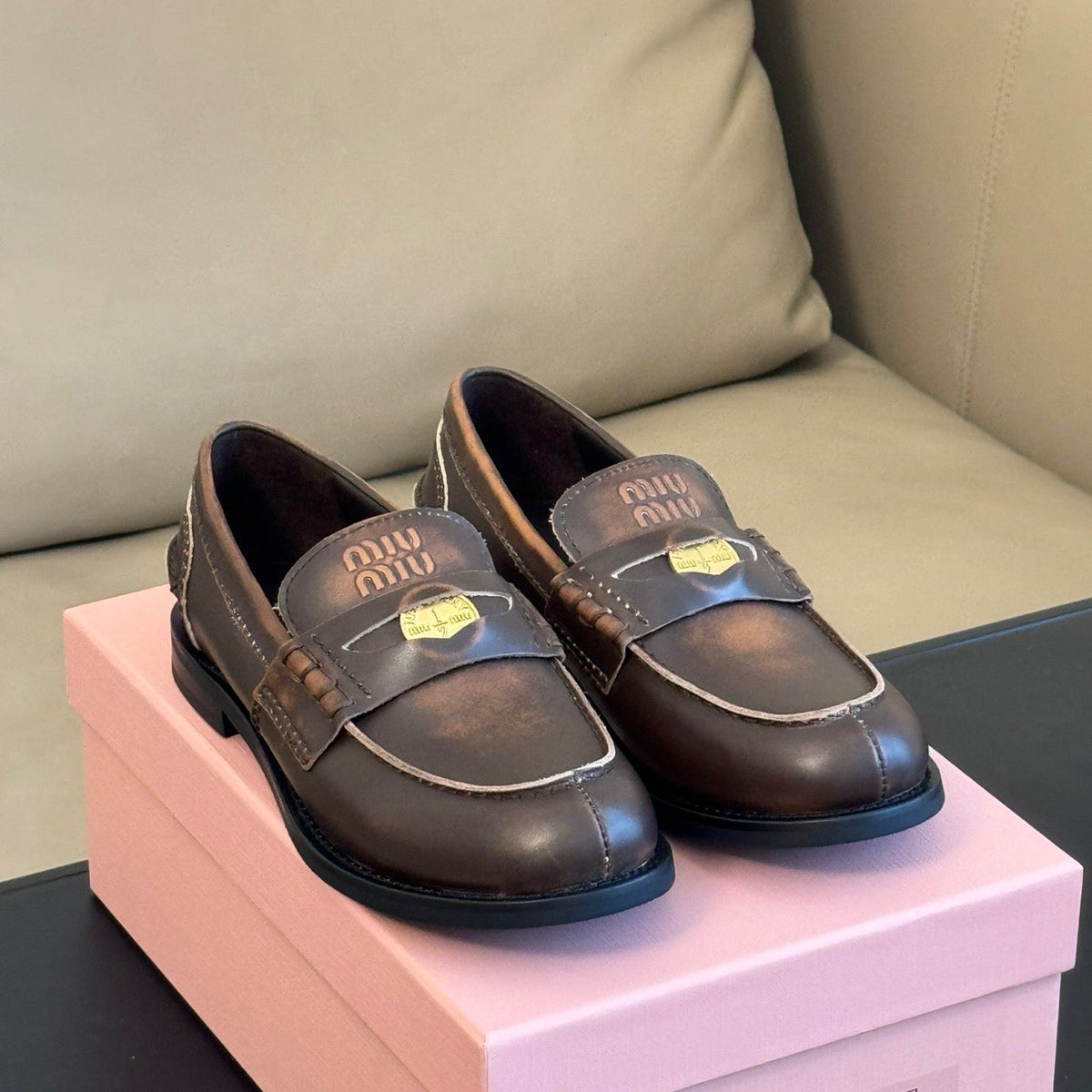 Shoes- Miu M Loafers Comfortable Everyday Designer Shoes