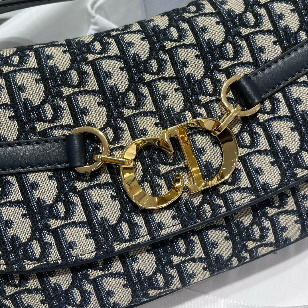 Front view of Christian Dior Small Besace Bag premium cd small besace bag