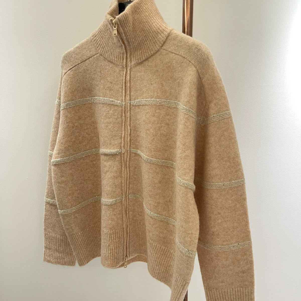 Brunello Cucinelli Zip Cardigan – luxury designer piece at Velouxe