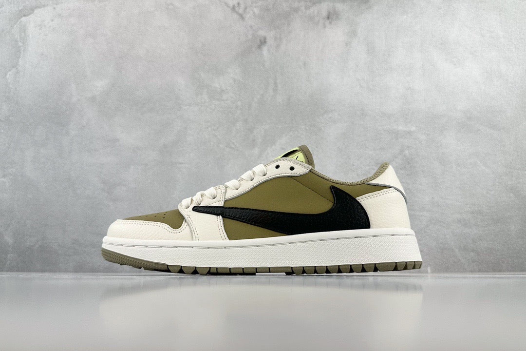 Jordan Shoes- Jordan Travis S x Jordan 1 Low Luxury Lifestyle Designer Footwear
