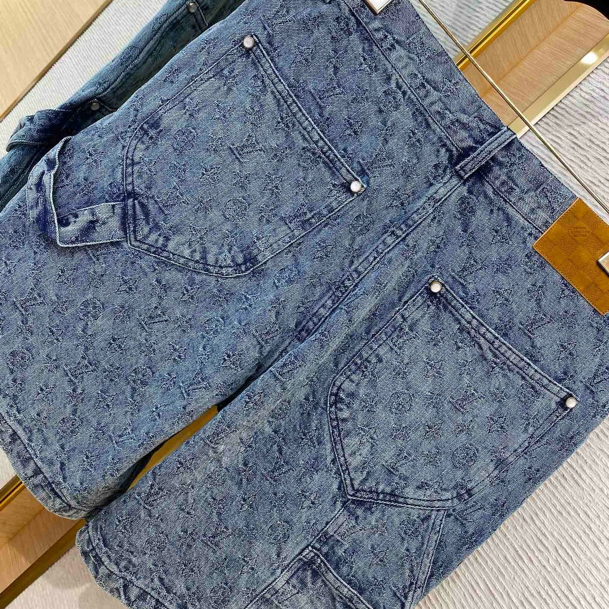 Louis Vuitton Jeans- Louis Vuitton Lou Denim Shorts Premium Designer Denim Jeans