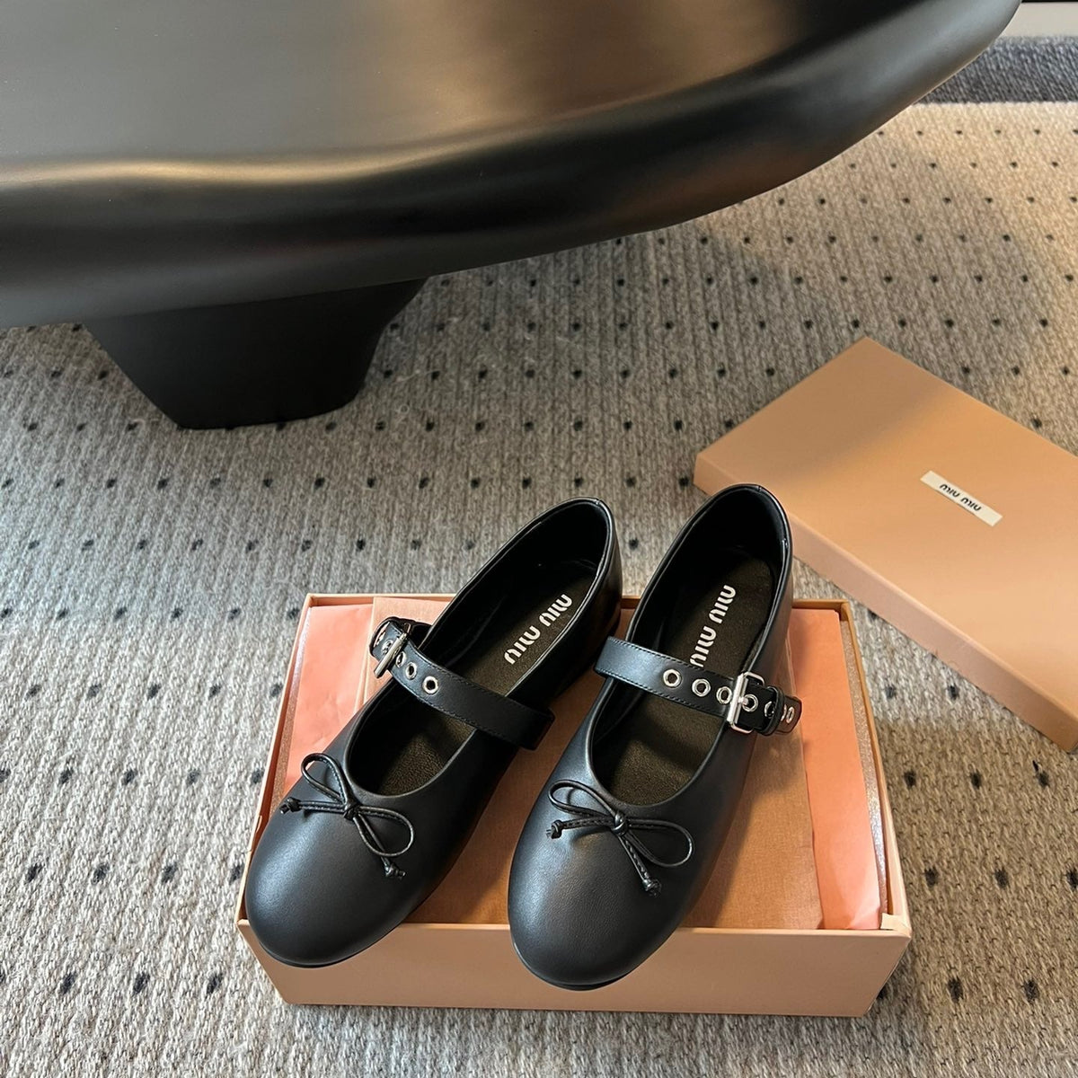 Shoes- Miu M Ballerina Flats Comfortable Everyday Designer Shoes