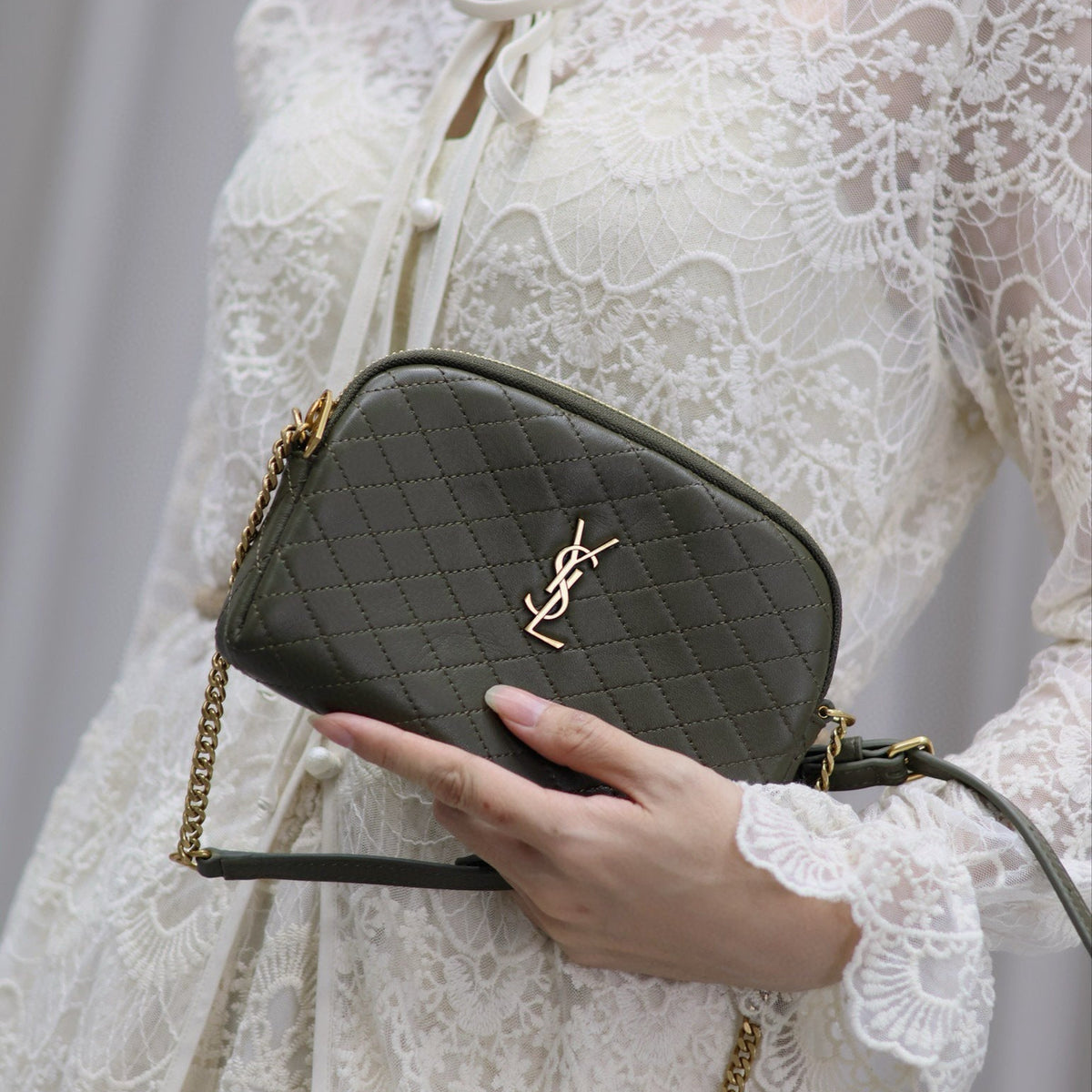 Saint Laurent Bags- Saint Laurent Gaby Pouch Elegant Everyday Designer Handbag