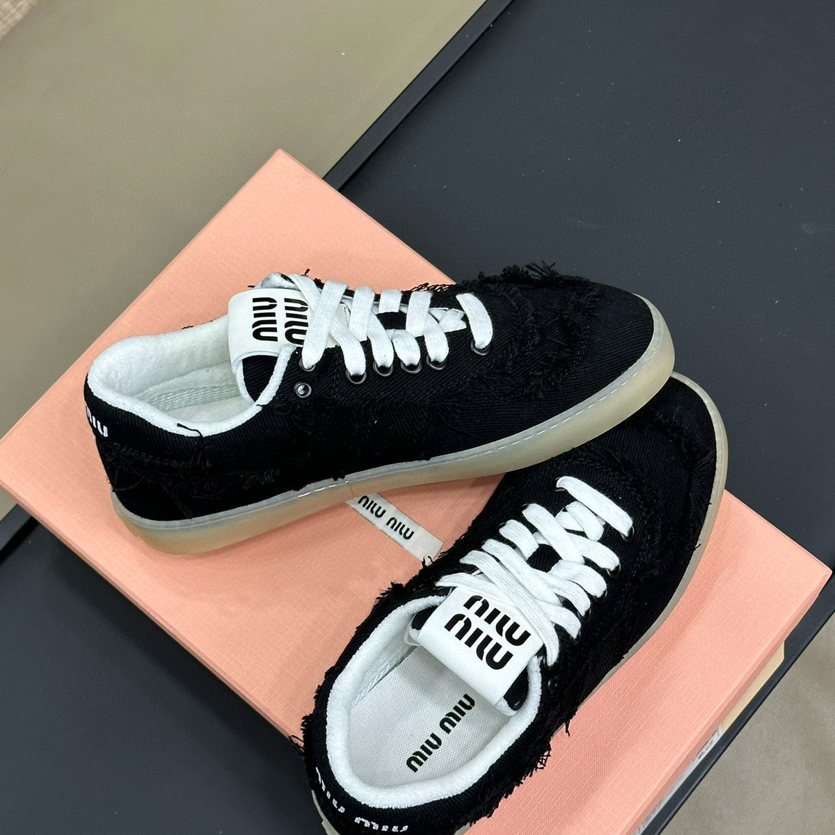 Shoes- Miu M Trainers Luxury Lifestyle Designer Footwear