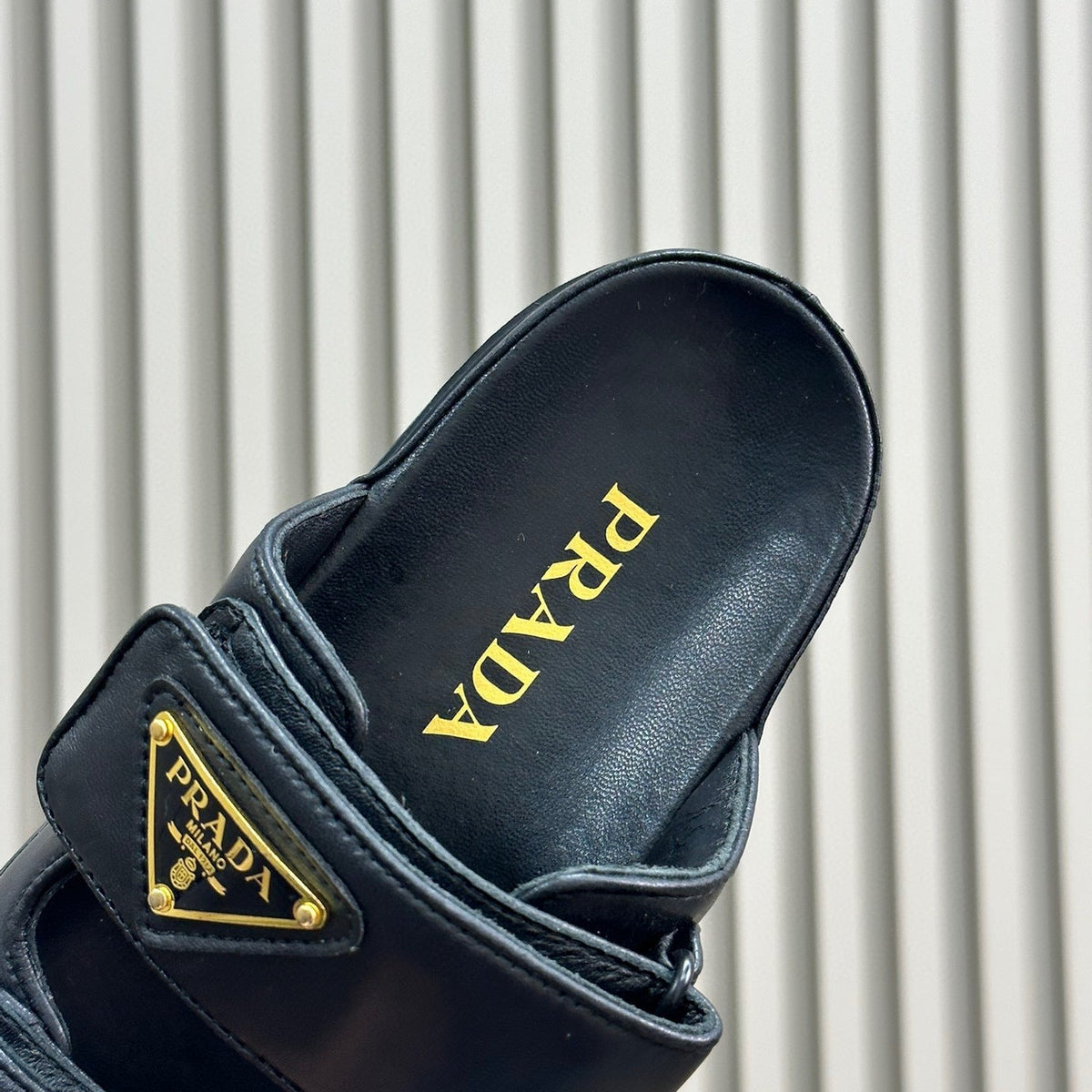 Shoes- Pd Nappa Leather Slides Premium Designer Casual Shoes