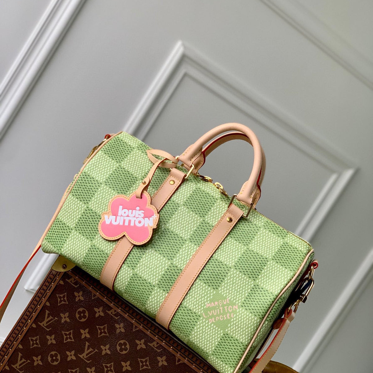 Louis Vuitton Bags- Louis Vuitton Lou Keepall 35 Bag Elegant Everyday Designer Handbag