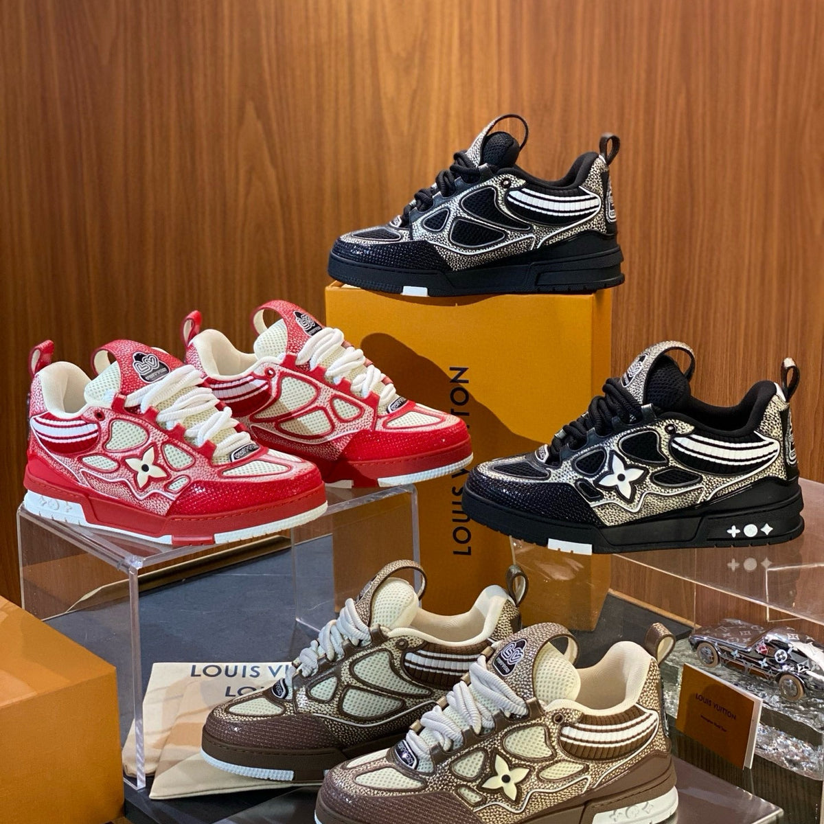 Velouxe Shoes?  Velouxe Lou Trainers Luxury Lifestyle Designer Footwear
