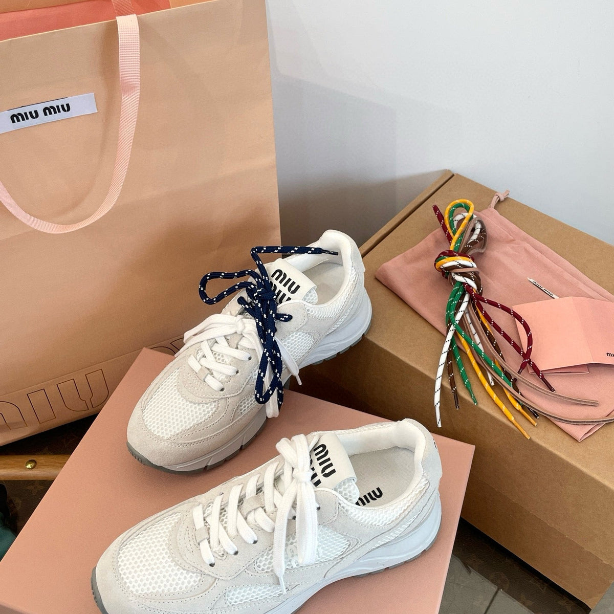 Shoes- Miu M Trainers Luxury Lifestyle Designer Footwear