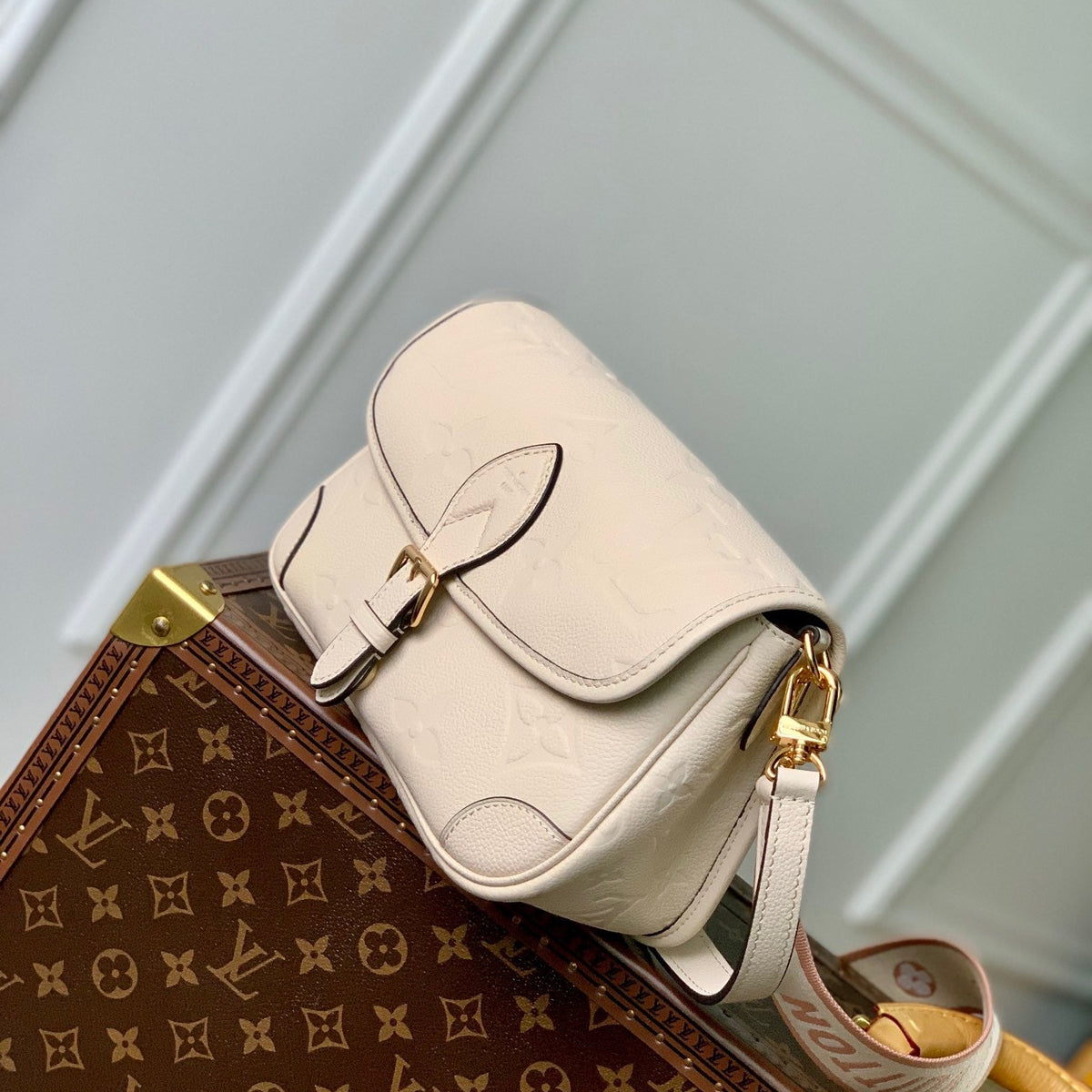 Louis Vuitton Bags- Louis Vuitton Lou Diane Satchel Bag Elegant Everyday Designer Handbag
