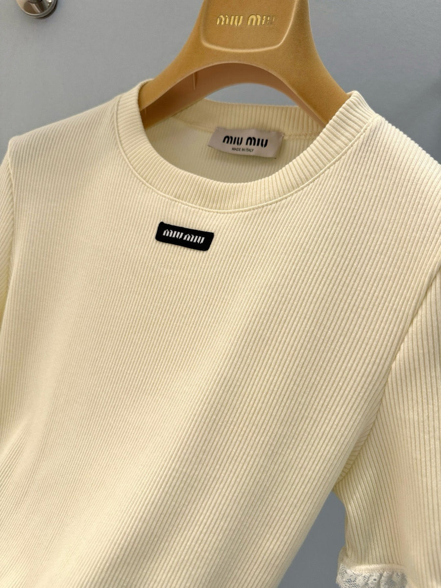 Tops- Miu M Top Premium Designer Casual Top