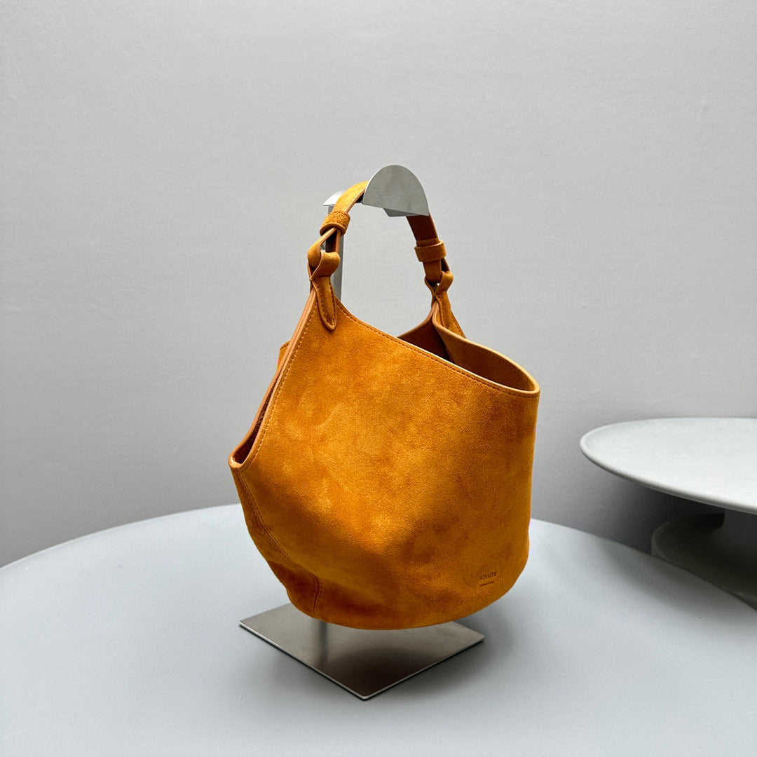 Bags- Khaite Mini Lotus Bag Luxury Designer Leather Handbag
