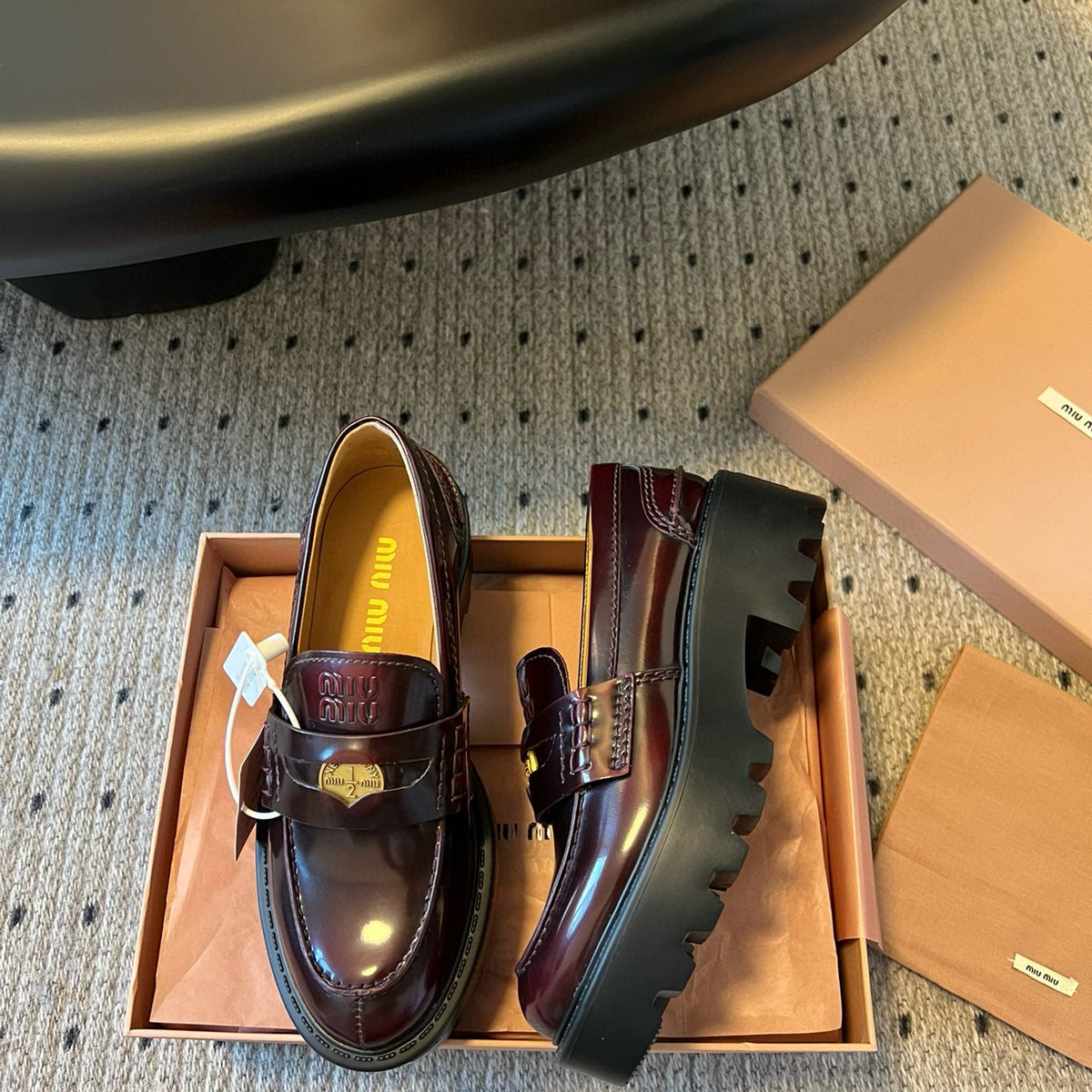 Shoes- Miu M Loafers Premium Designer Casual Shoes