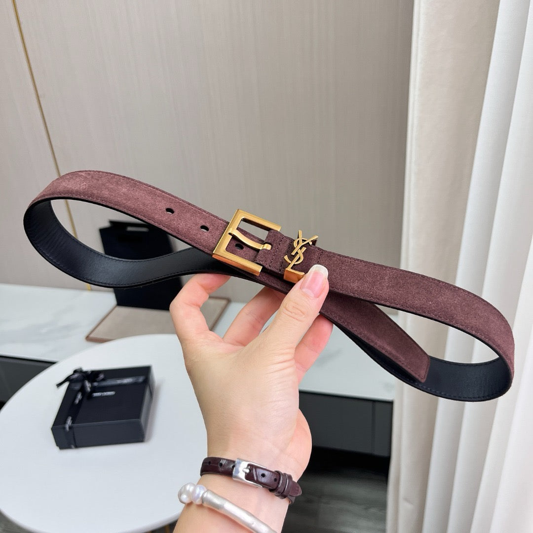 Saint Laurent Belts- Saint Laurent Belt 3 Cm Classic Everyday Designer Belt
