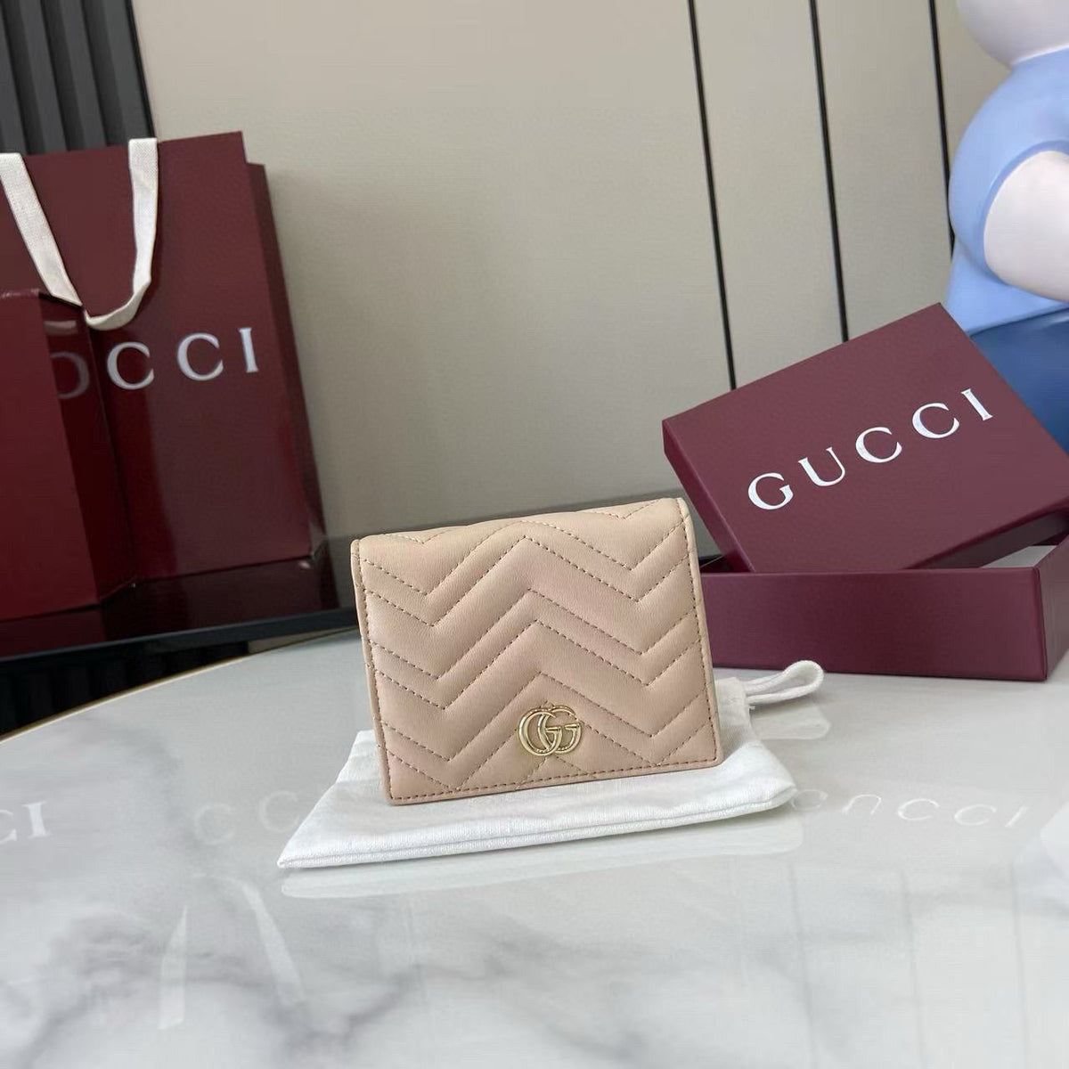 Gucci Wallets- Gucci Marmont Small Wallet Elegant Everyday Leather Wallet