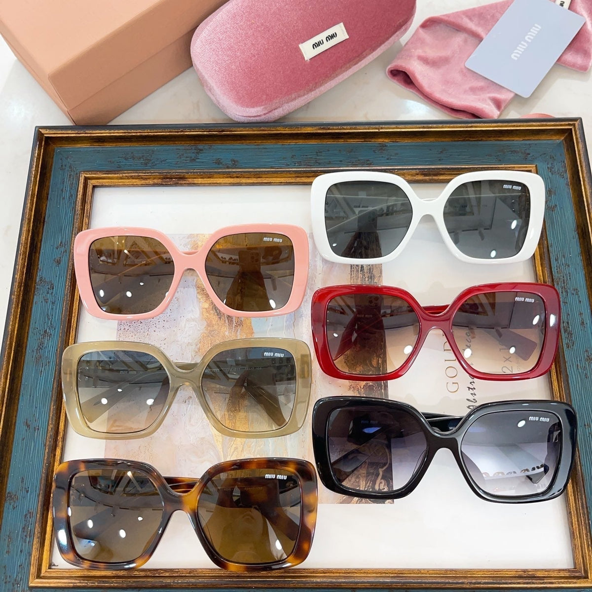 Sunglasses- Miu M Sunglasses Luxury Designer UV Sunglasses