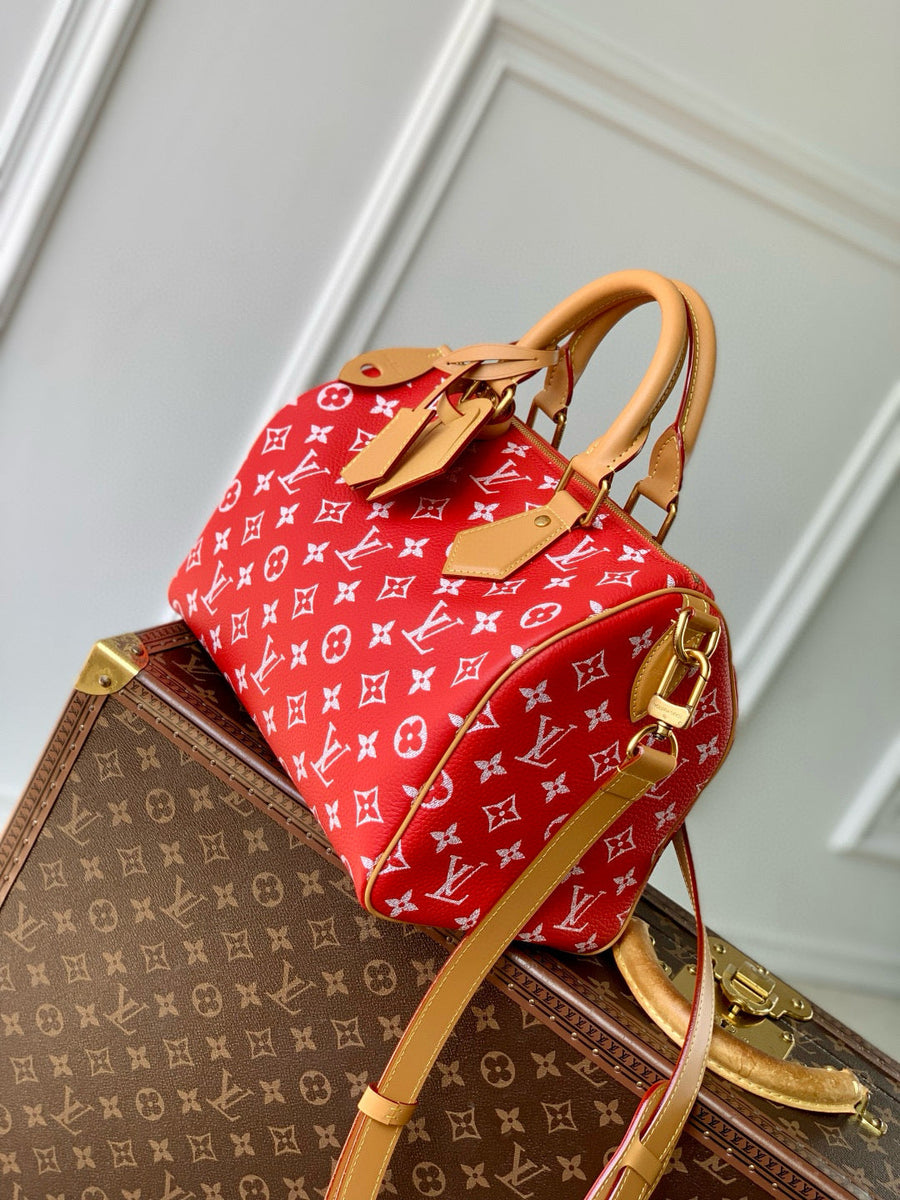 Louis Vuitton Bags- Louis Vuitton Lou Speedy P9 25 Bag Premium Designer Shoulder Bag