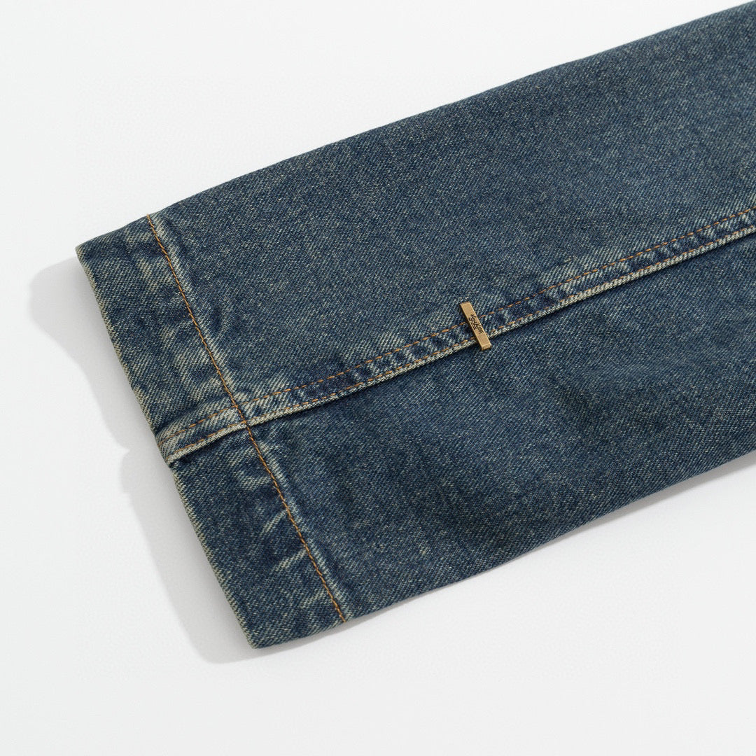 Louis Vuitton Jackets- Louis Vuitton Lou Denim Jacket Premium Casual Designer Jacket
