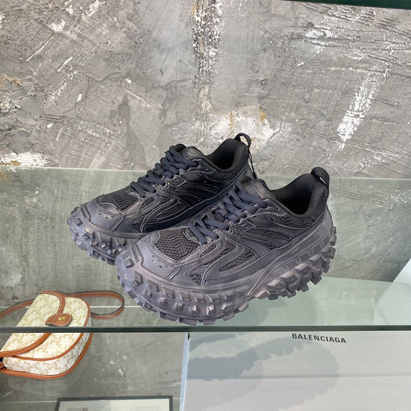 Balenciaga White Slip-On Sneakers - Angled View