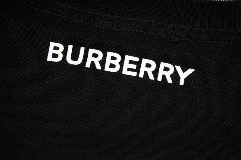 Burberry luxury t-shirt detail shot
