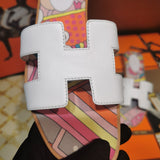 Hermes sandals Style 025 - back heel detail