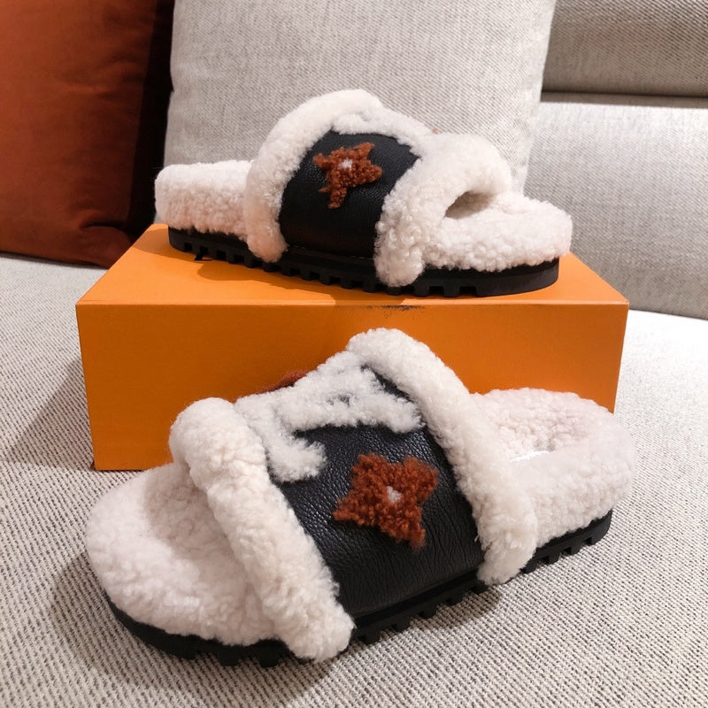Louis Vuitton shoes Style 211 - front view, classic monogram styling