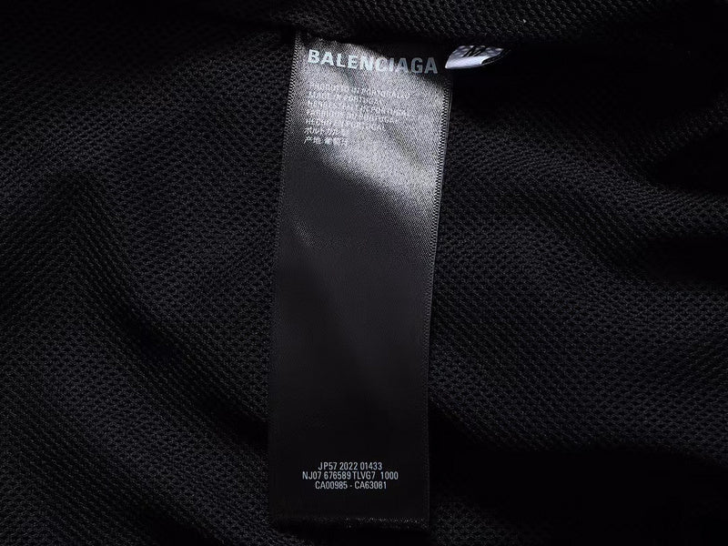 Close-up of Balenciaga designer clothing craftsmanship