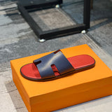 Hermes shoes Style 016 - close-up of statement logo accent