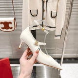 Close-up of Valentino Garavani shoes craftsmanship