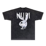 Close-up of Amiri t-shirt craftsmanship