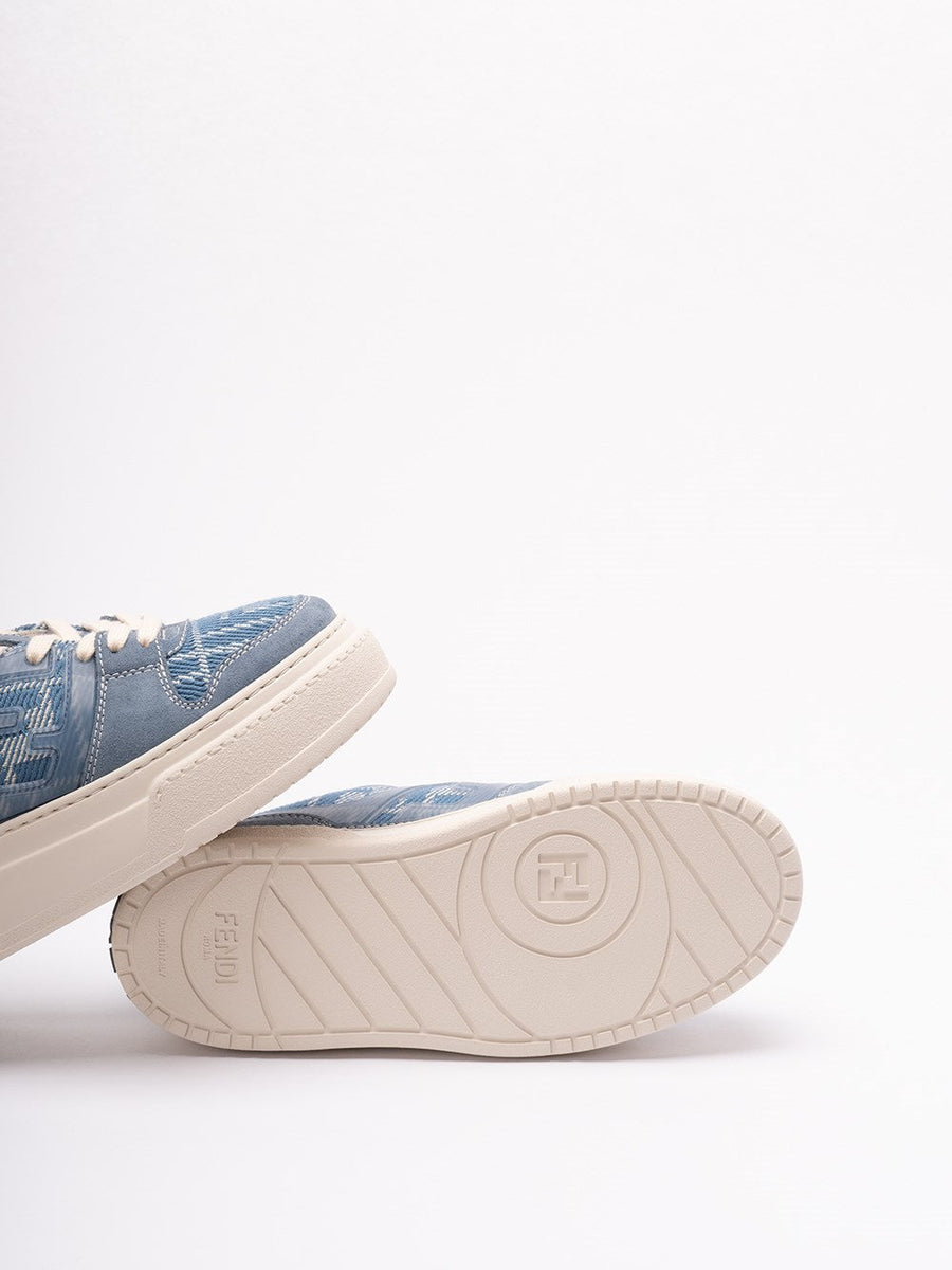 Close-up of Fendi athletic hardware and fine stitching