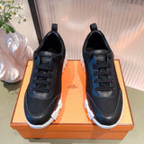 Hermès White High-Top Sneakers - Side Profile View
