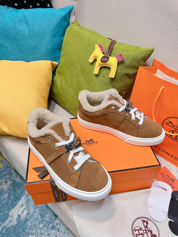 Hermes shoes Style 256 - styled lifestyle view (alternate angle)