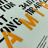 Close-up of Amiri t-shirt craftsmanship