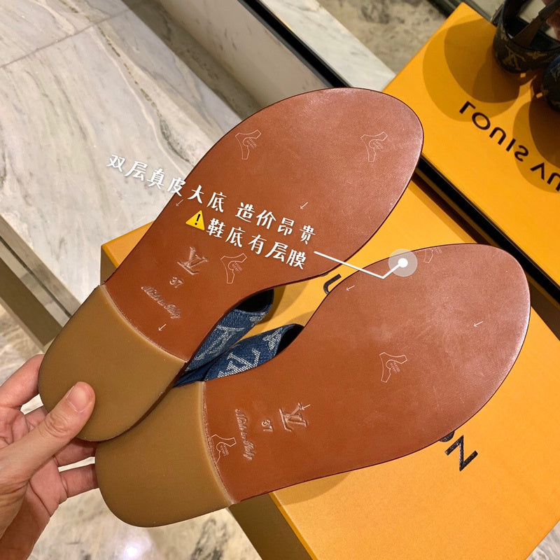 Louis Vuitton luxury shoes detail shot