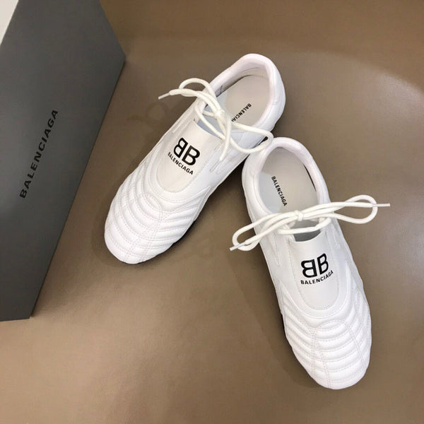 Balenciaga Nude Low-Top Sneakers - Detail Shot of Craftsmanship