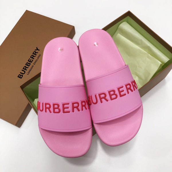 Burberry Camel Loafer Flats - Angled View
