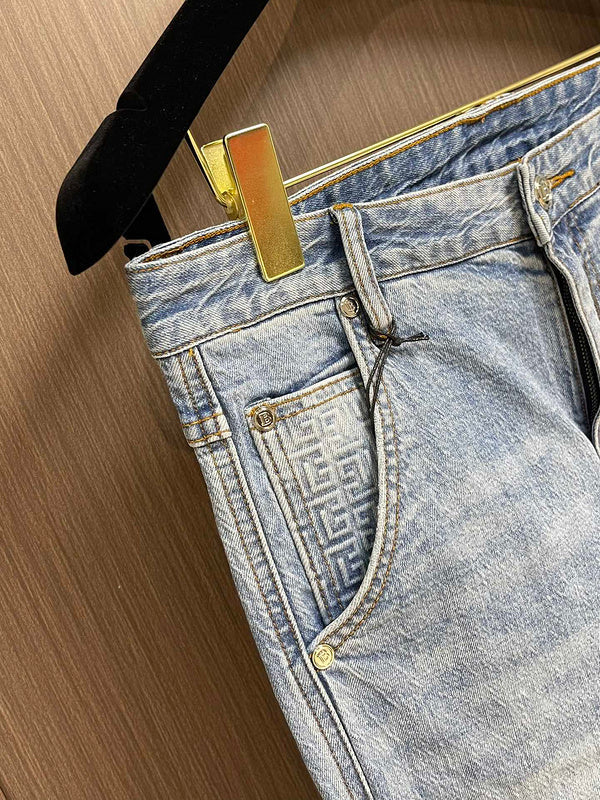Close-up of Balmain designer clothing craftsmanship