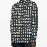 Close-up of Fendi blouses hardware and fine stitching