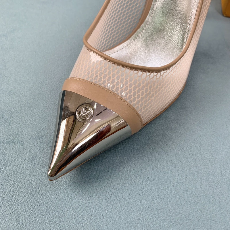 Louis Vuitton Tan Low-Top Sneakers - Side Profile View