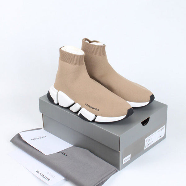 Balenciaga Red Block Heel Pumps - Front View