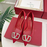 Valentino Garavani luxury shoes detail shot