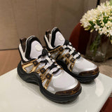 Louis Vuitton Beige Ankle Strap Heels - Back View