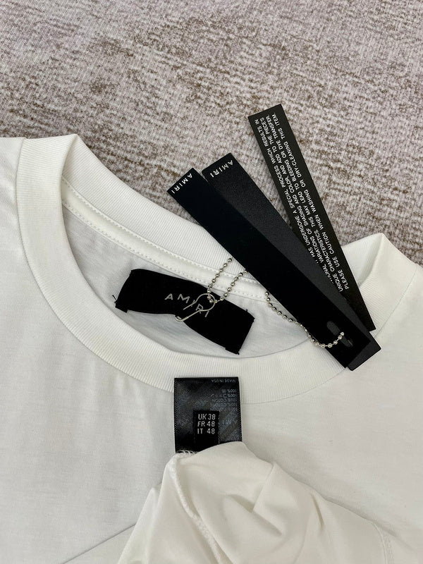 Amiri luxury t-shirt detail shot