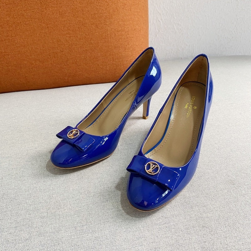 Louis Vuitton luxury shoes detail shot
