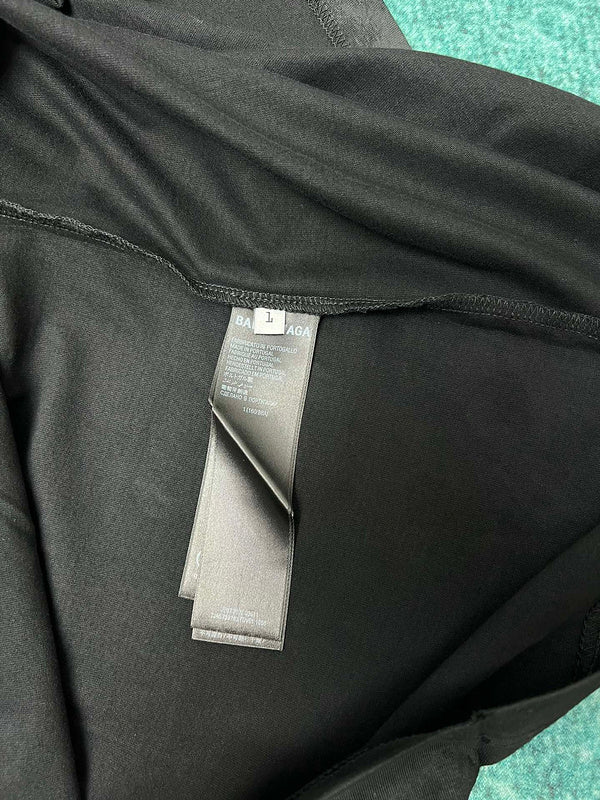 Close-up of Balenciaga designer clothing craftsmanship