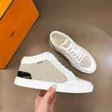 Hermes shoes Style 216 - front view, classic monogram styling