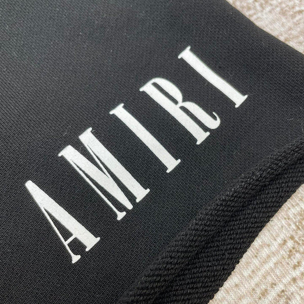 Close-up of Amiri t-shirt craftsmanship