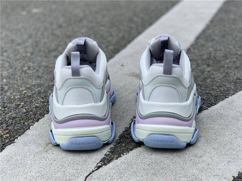 Balenciaga Grey Chunky Platform Sneakers - Sole Detail View