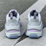 Balenciaga Grey Chunky Platform Sneakers - Sole Detail View