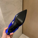 Louis Vuitton Black Block Heel Pumps - Back View